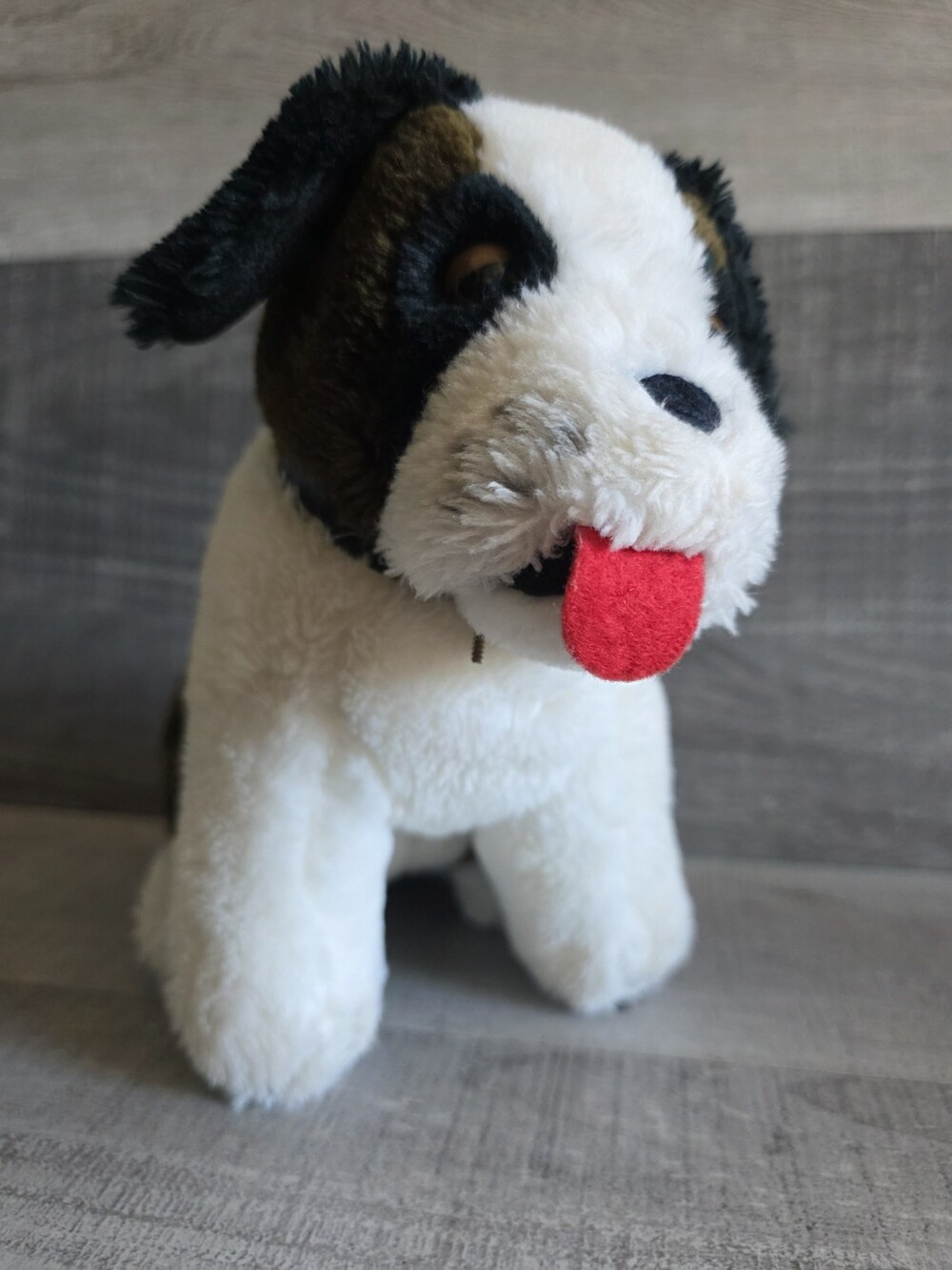 Dakin ST. BERNARD Dog Brown White 10" Plush 1979 Stuffed Animal Puppy g53